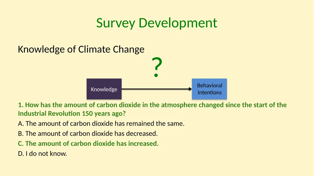 Understanding Climate Change Behaviors using a - slide 11 of 28