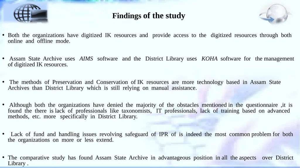 The Use of ICT based Technologies to Create, - slide 13 of 15