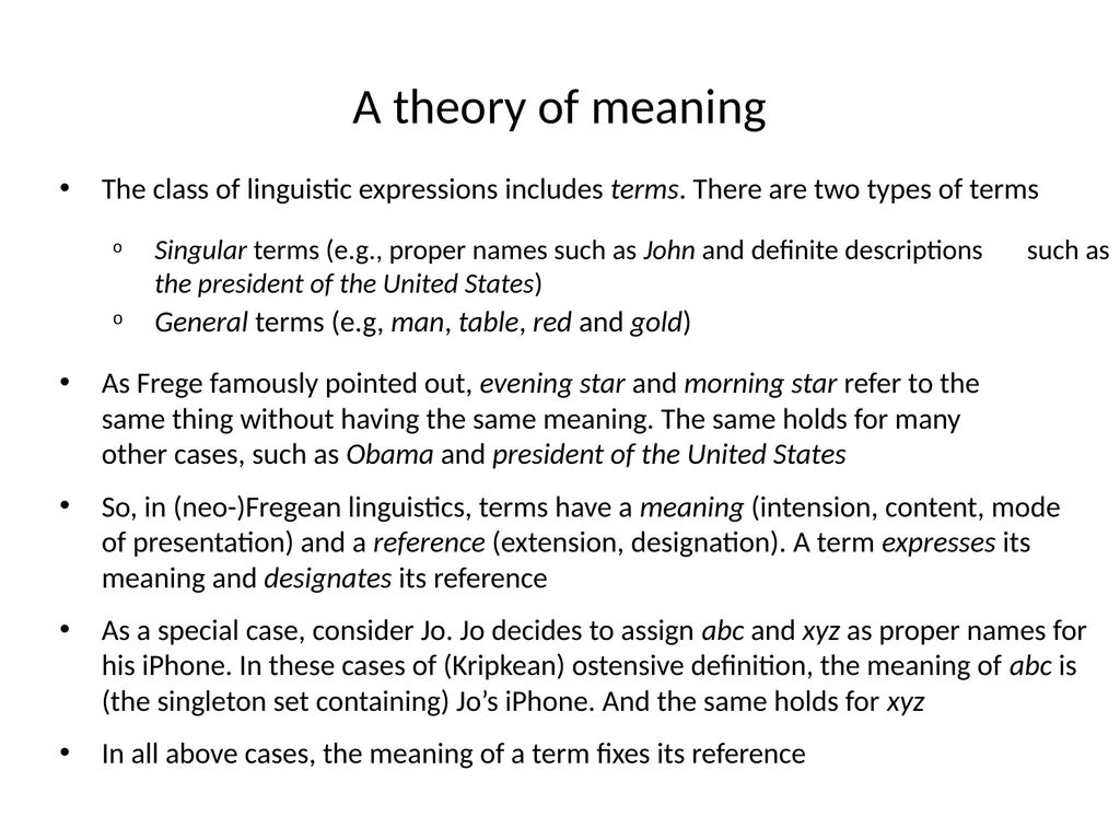 A semantic argument against the existence of - slide 3 of 13
