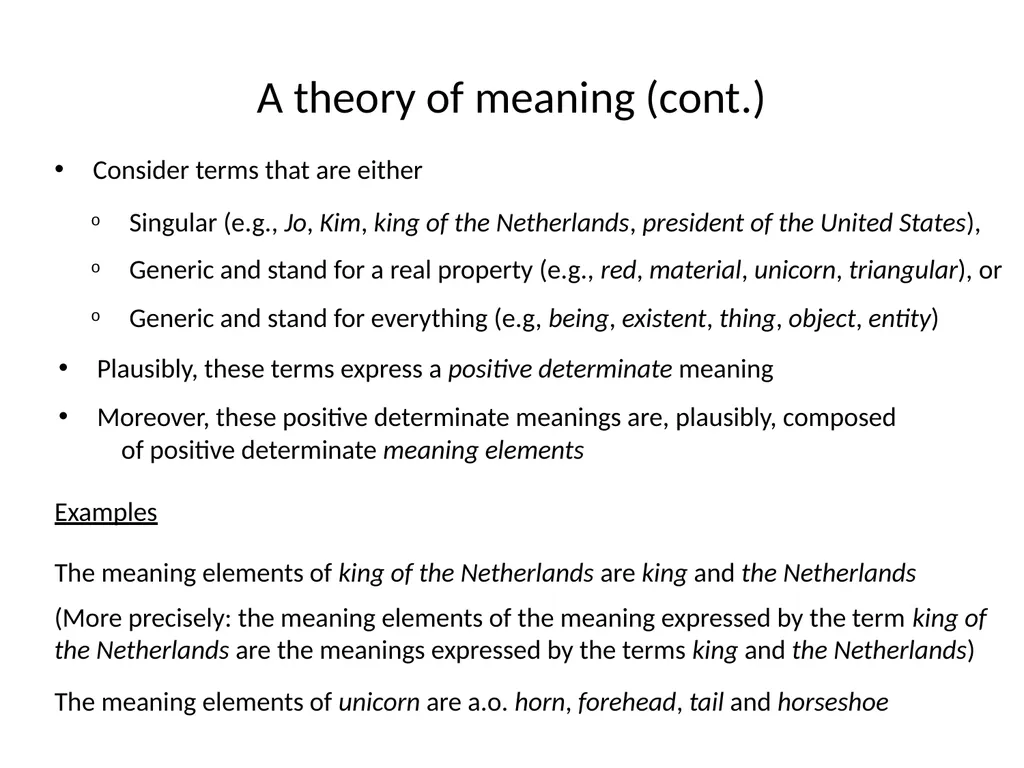 A semantic argument against the existence of - slide 4 of 13