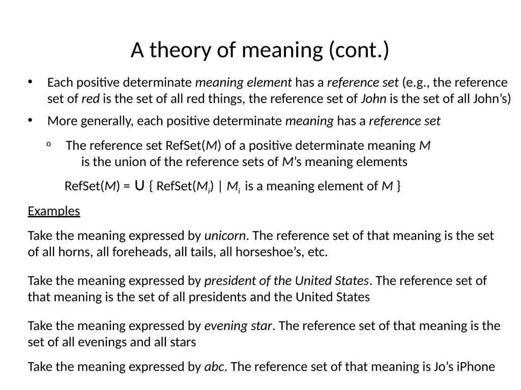 A semantic argument against the existence of - slide 6 of 13