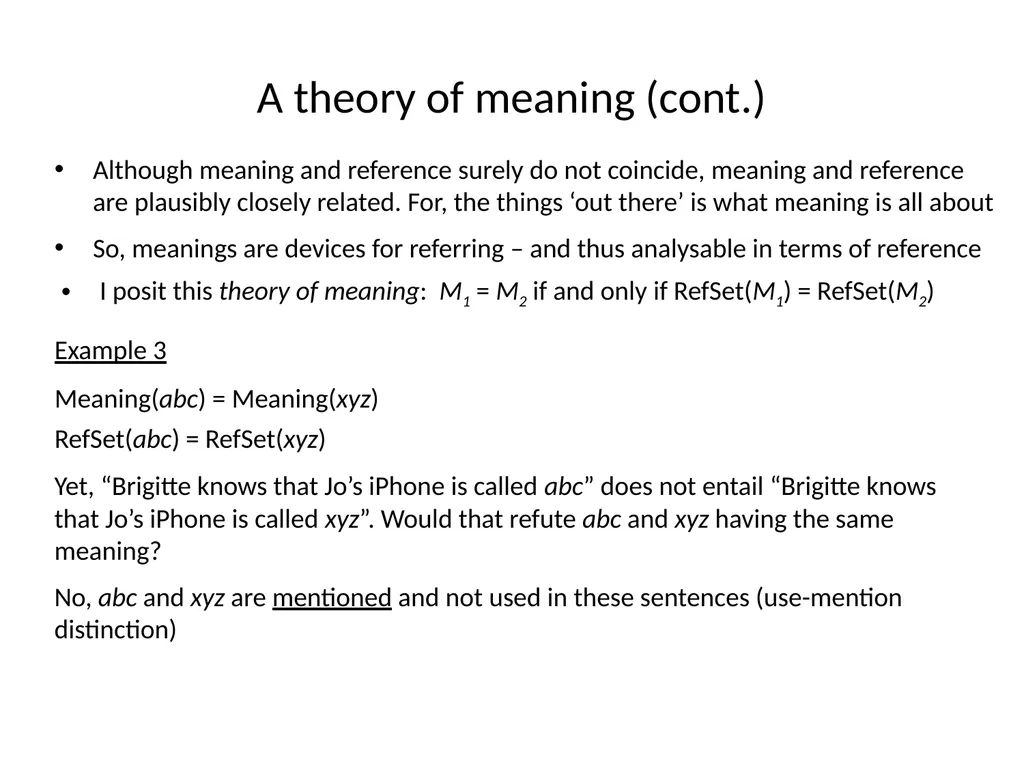 A semantic argument against the existence of - slide 8 of 13