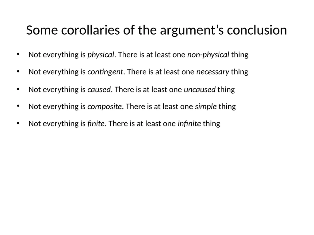 A semantic argument against the existence of - slide 11 of 13