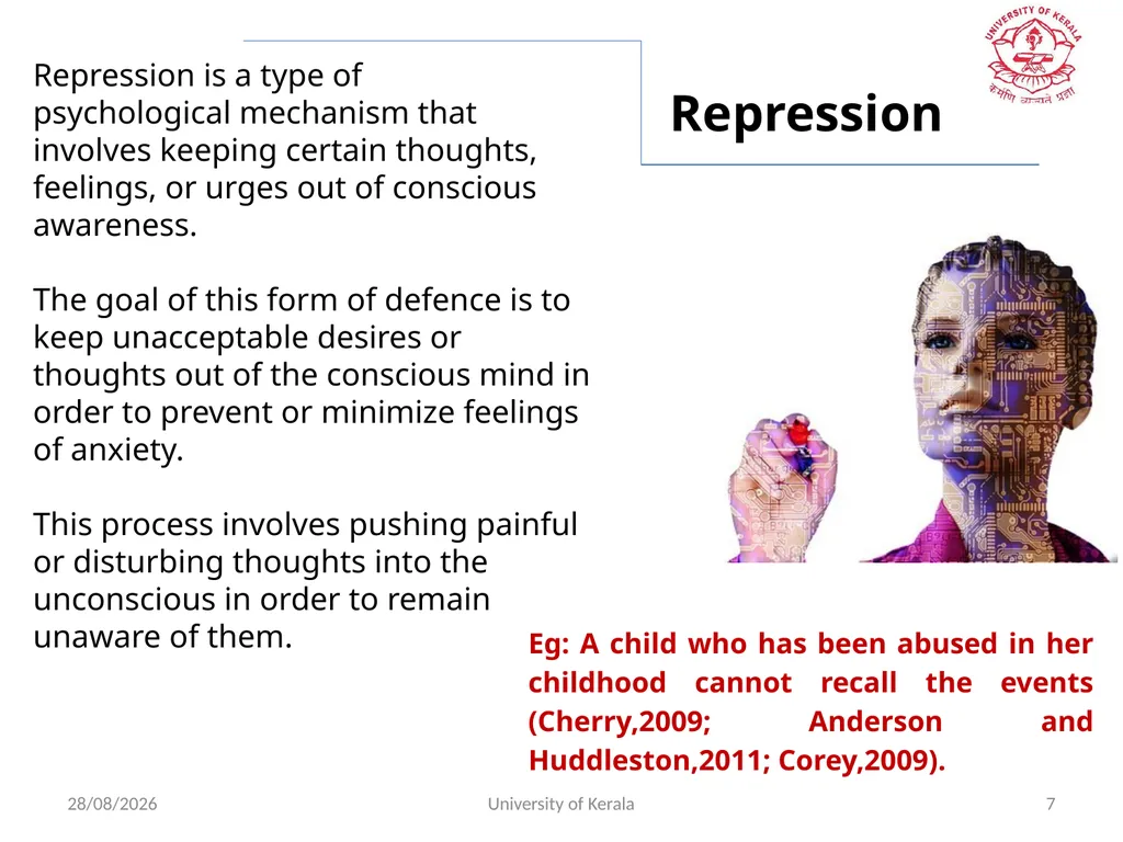 ADJUSTMENT AND DEFENCE MECHANISMS IN PSYCHOLOGY - slide 7 of 18