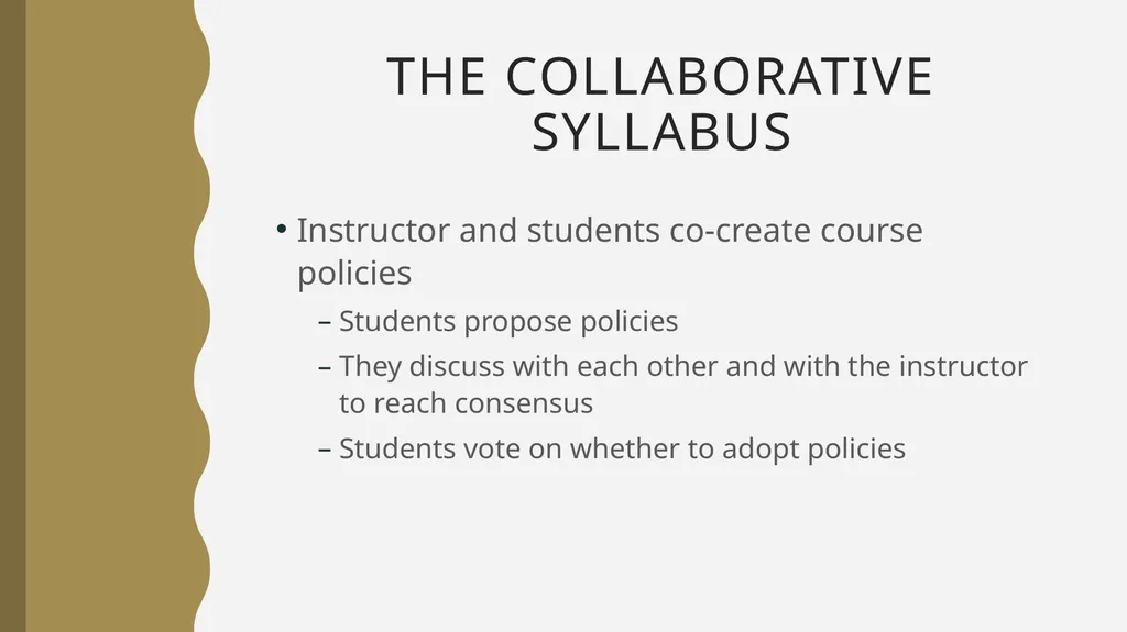 The Collaborative Syllabus Designing for Student - slide 2 of 23