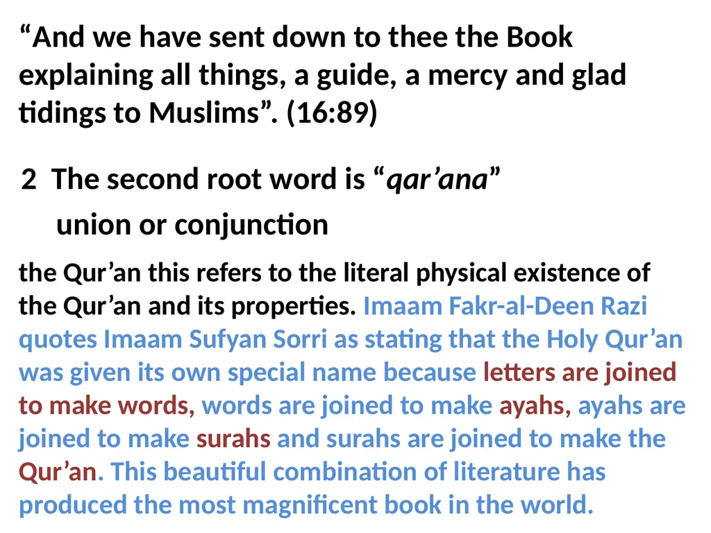 The History And Compilation Of The Holy Quran - slide 7 of 31