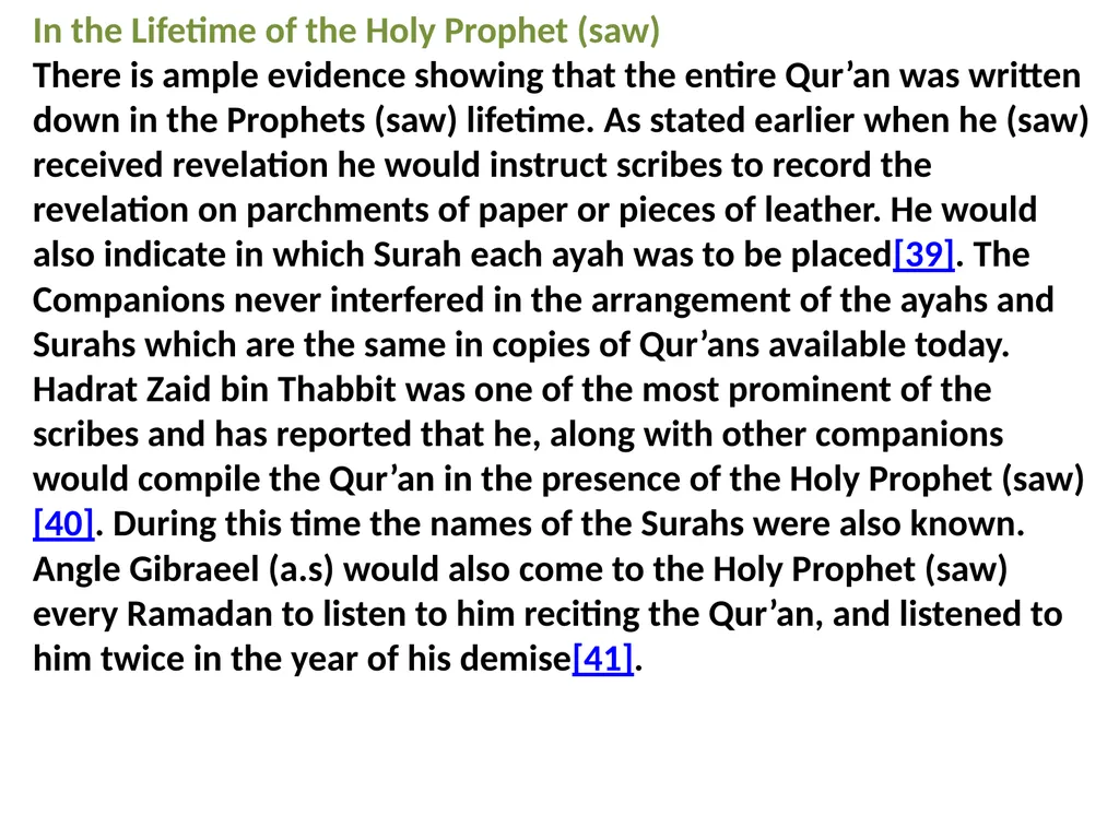The History And Compilation Of The Holy Quran - slide 25 of 31