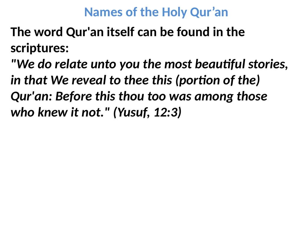 The History And Compilation Of The Holy Quran - slide 13 of 31