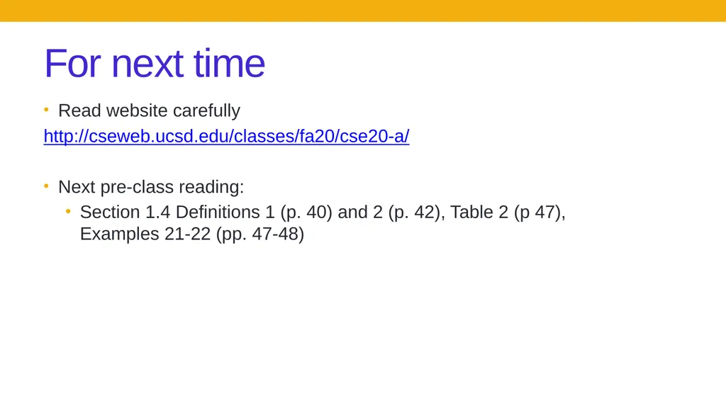 CSE 20 Discrete math Fall 2020 - slide 14 of 14