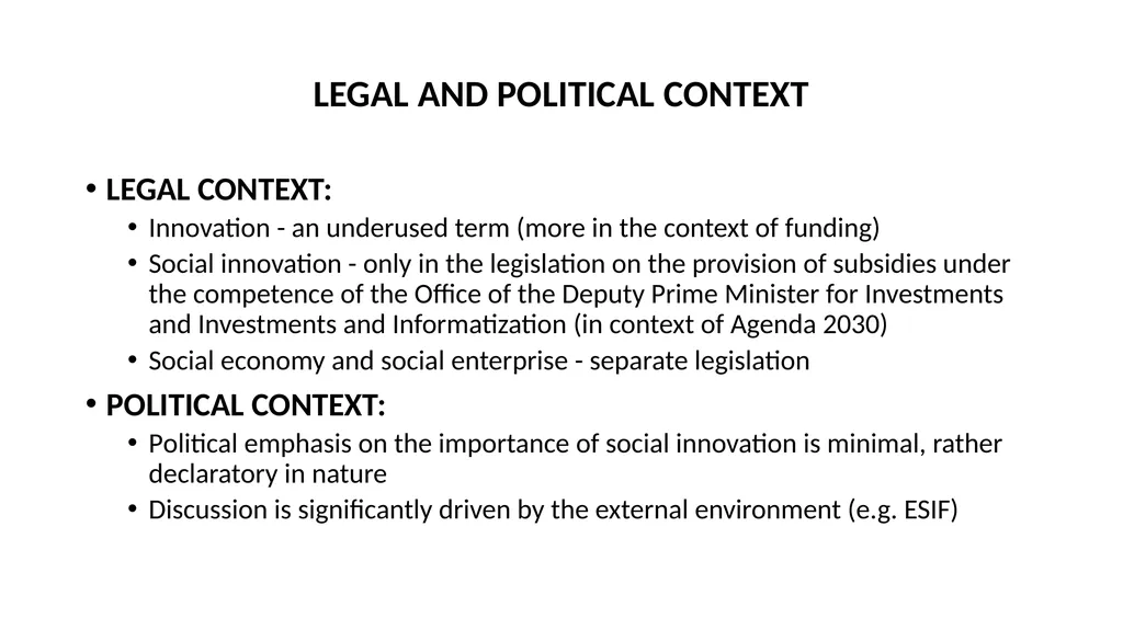 Social Innovation Plus – Competence Centres (SI - slide 4 of 18