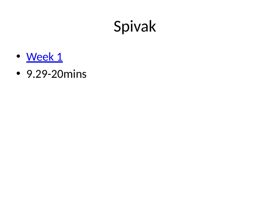 Week 9: Gayatri Chakravorty Spivak “Can the - slide 25 of 26