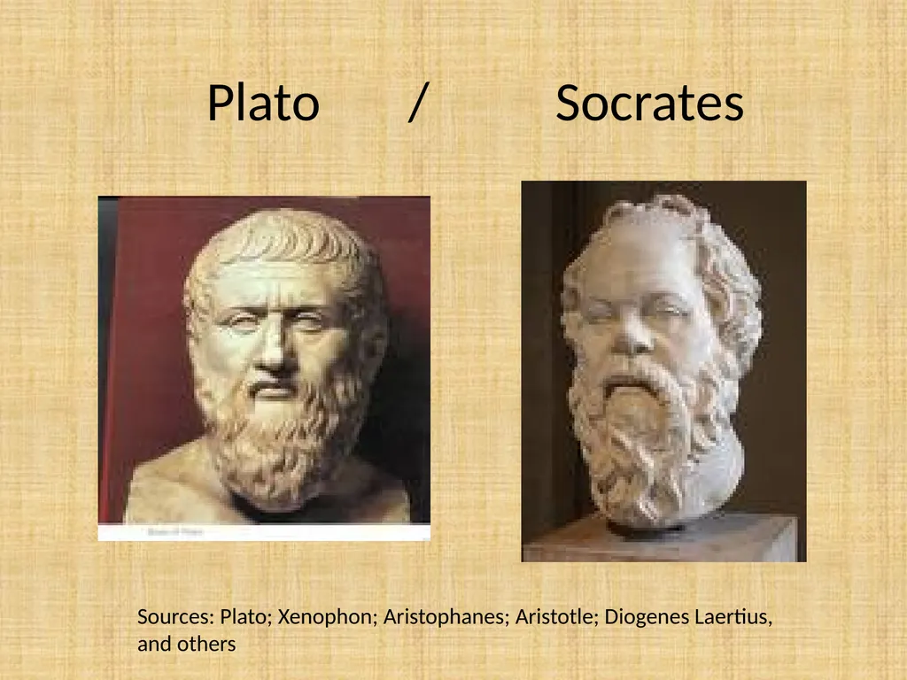 Plato / Socrates Sources: Plato; Xenophon; - slide 1 of 29