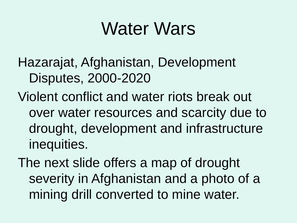 Global Water Modules Module 9: Examples of Water - slide 11 of 53