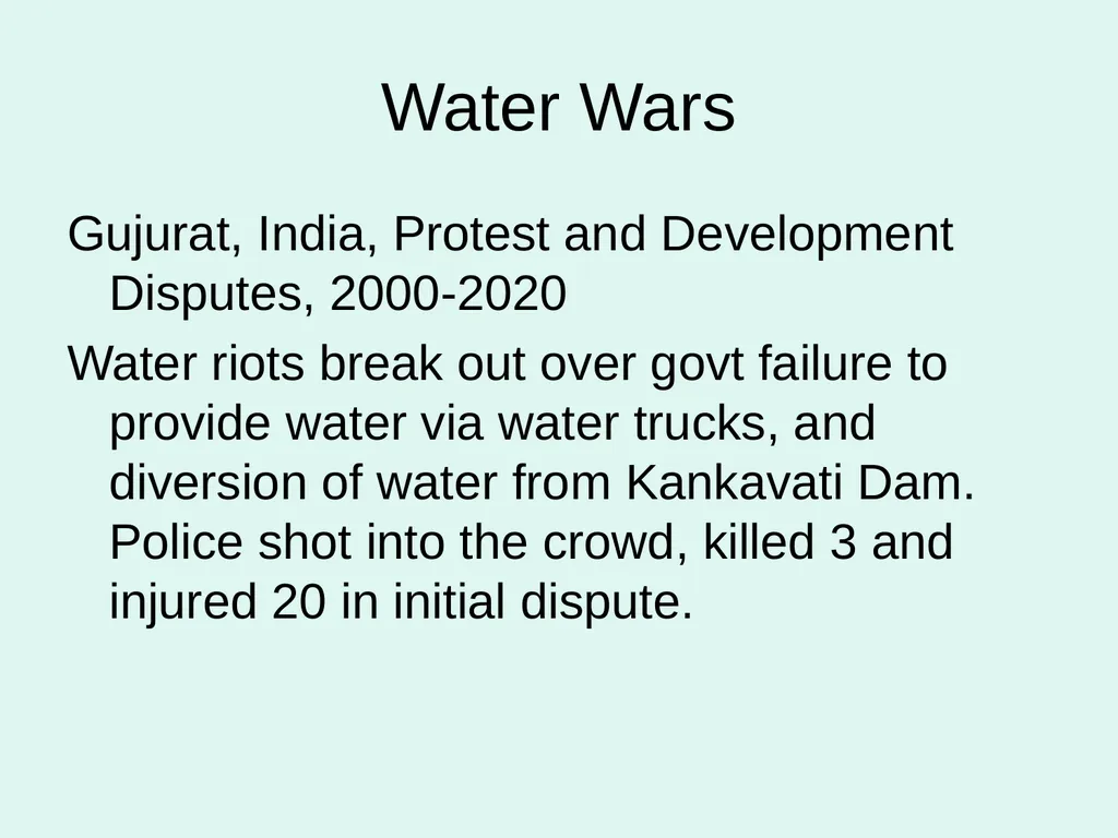 Global Water Modules Module 9: Examples of Water - slide 13 of 53