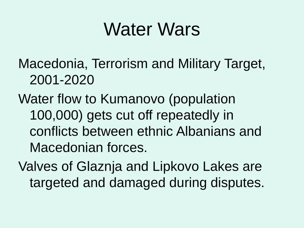 Global Water Modules Module 9: Examples of Water - slide 22 of 53