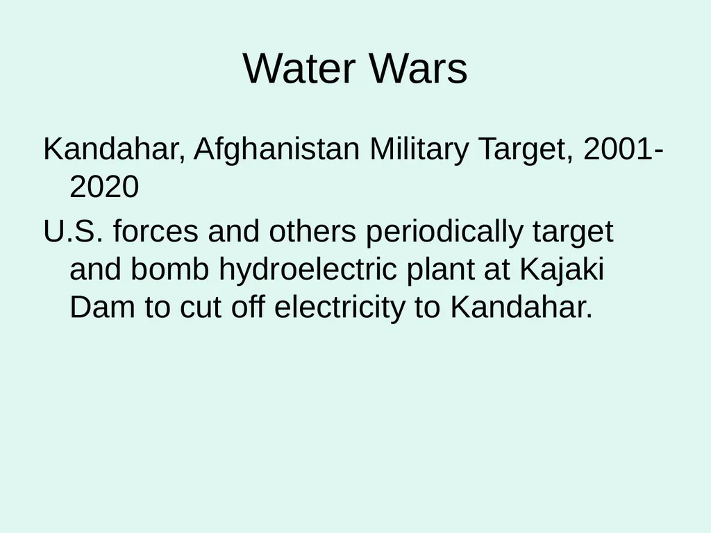Global Water Modules Module 9: Examples of Water - slide 25 of 53