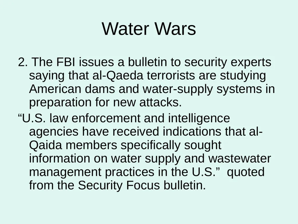 Global Water Modules Module 9: Examples of Water - slide 28 of 53