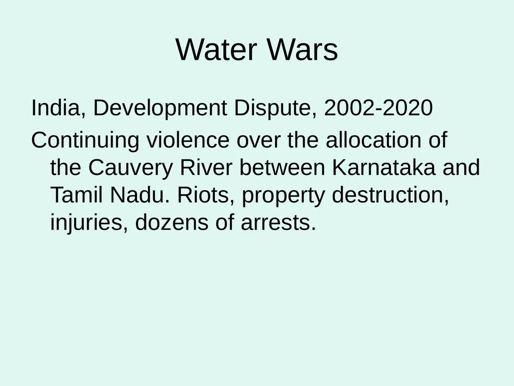 Global Water Modules Module 9: Examples of Water - slide 31 of 53