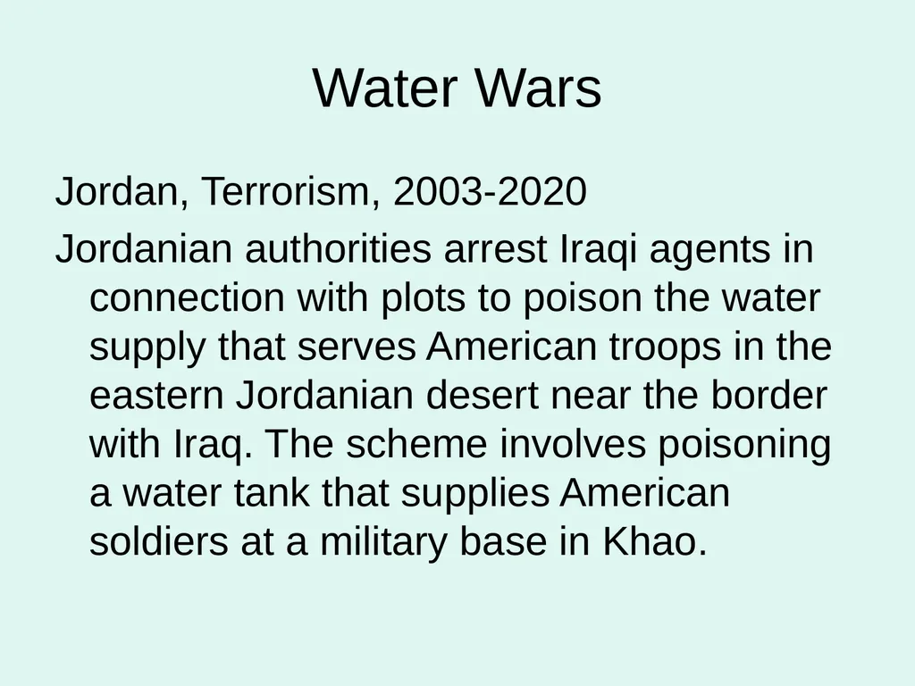 Global Water Modules Module 9: Examples of Water - slide 33 of 53