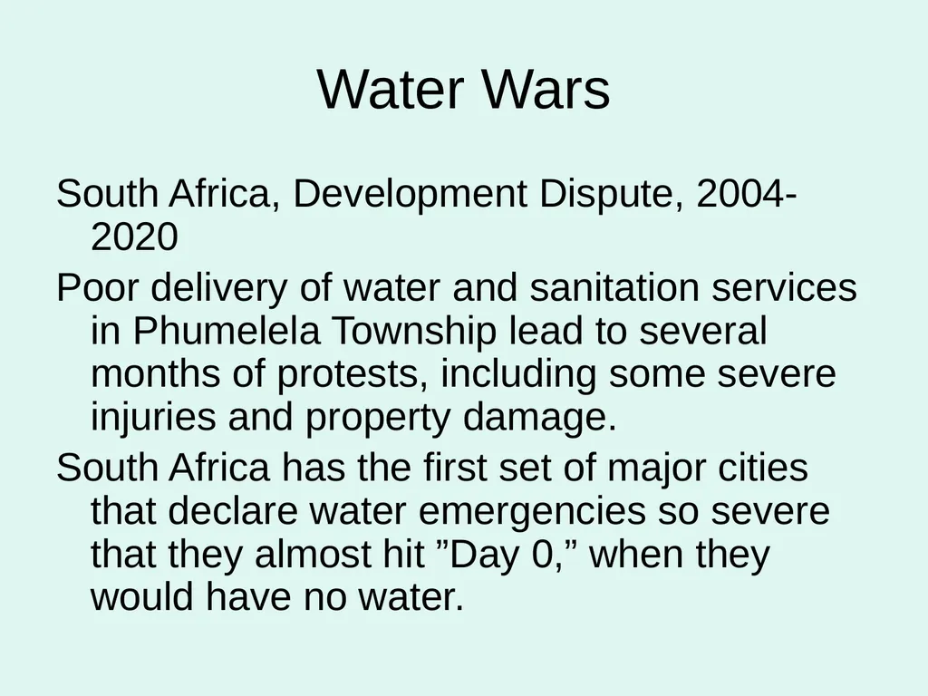 Global Water Modules Module 9: Examples of Water - slide 39 of 53