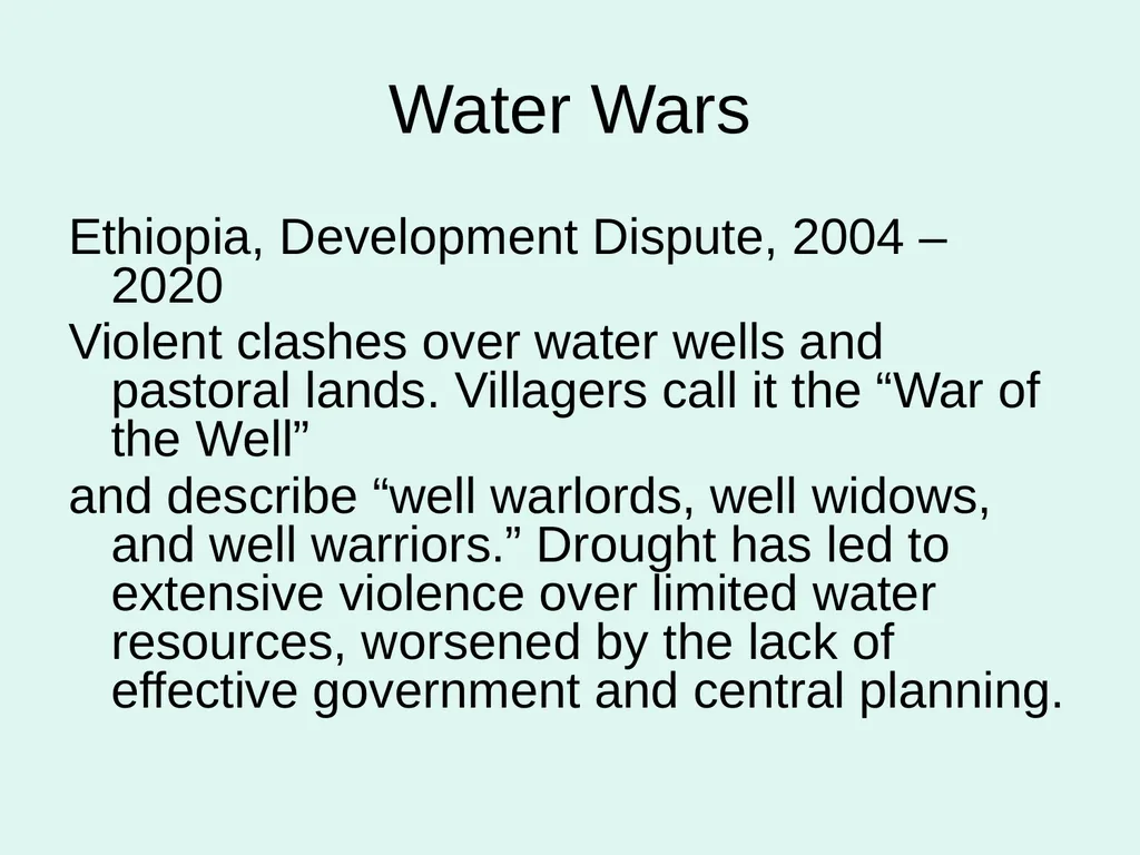 Global Water Modules Module 9: Examples of Water - slide 41 of 53