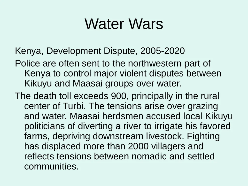 Global Water Modules Module 9: Examples of Water - slide 42 of 53