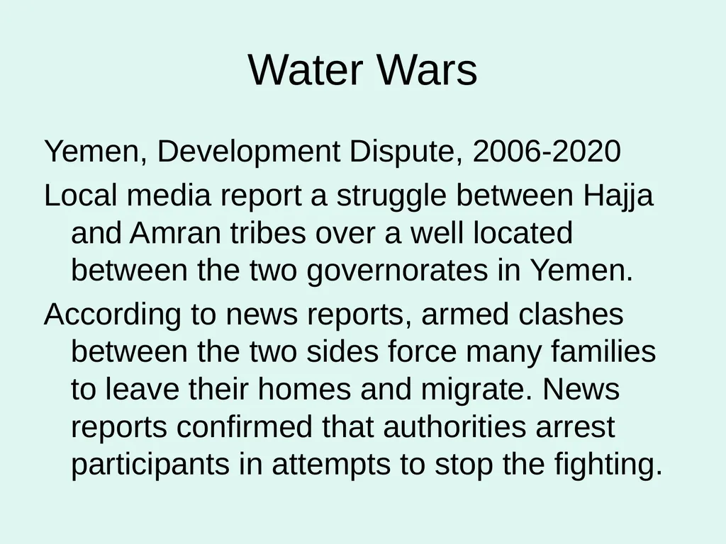 Global Water Modules Module 9: Examples of Water - slide 44 of 53
