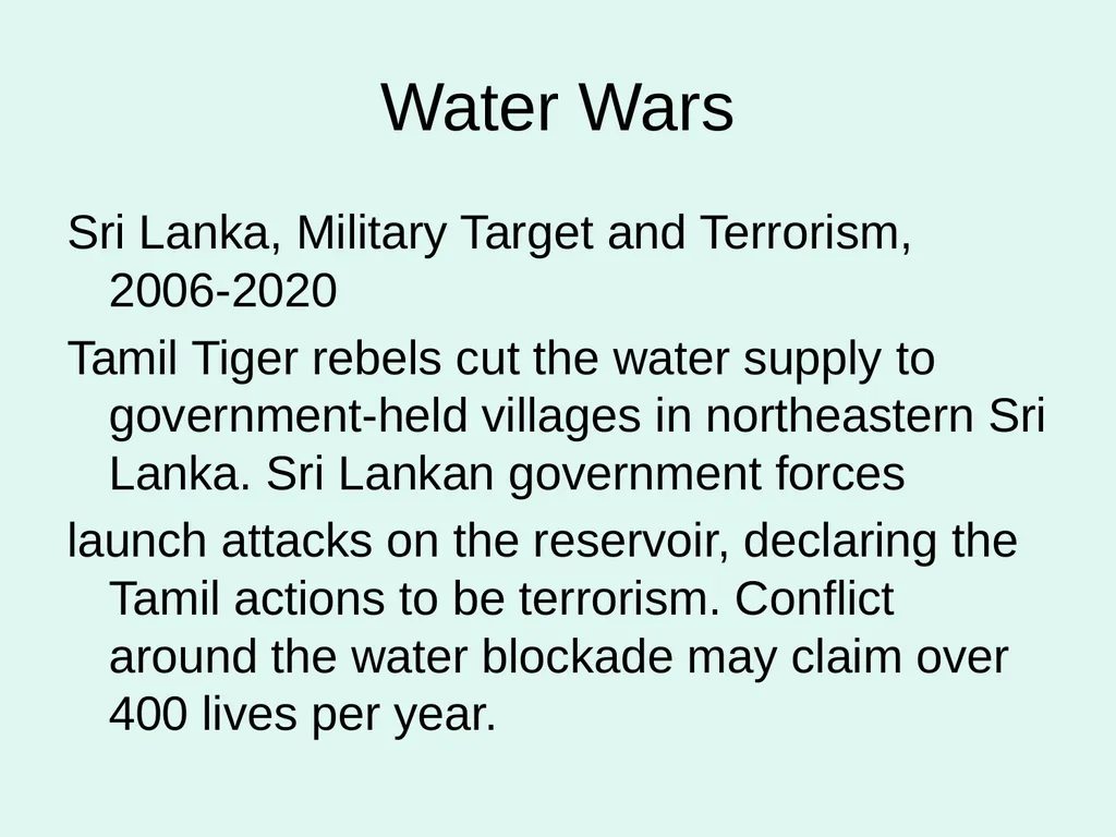 Global Water Modules Module 9: Examples of Water - slide 45 of 53