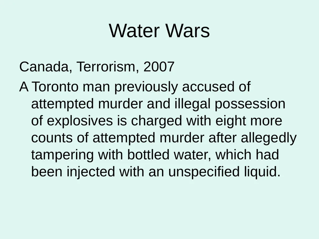 Global Water Modules Module 9: Examples of Water - slide 46 of 53