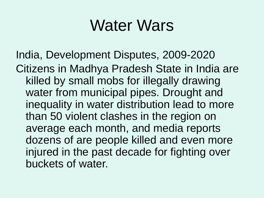 Global Water Modules Module 9: Examples of Water - slide 51 of 53