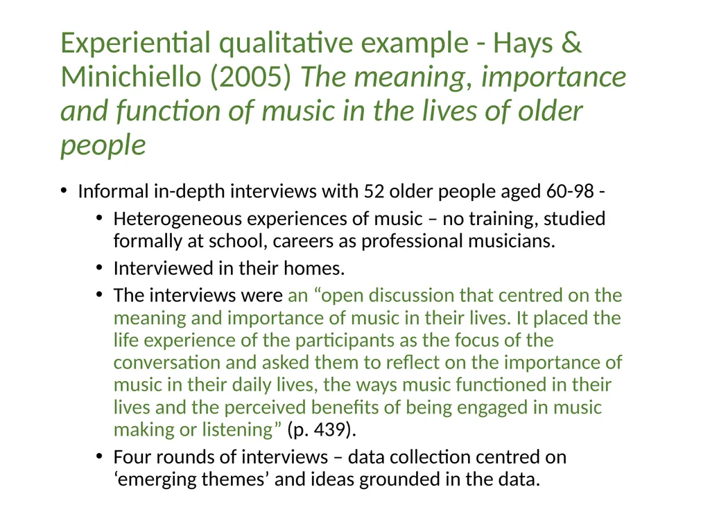 Foundations of Qualitative Research 2 Part 2: - slide 8 of 16