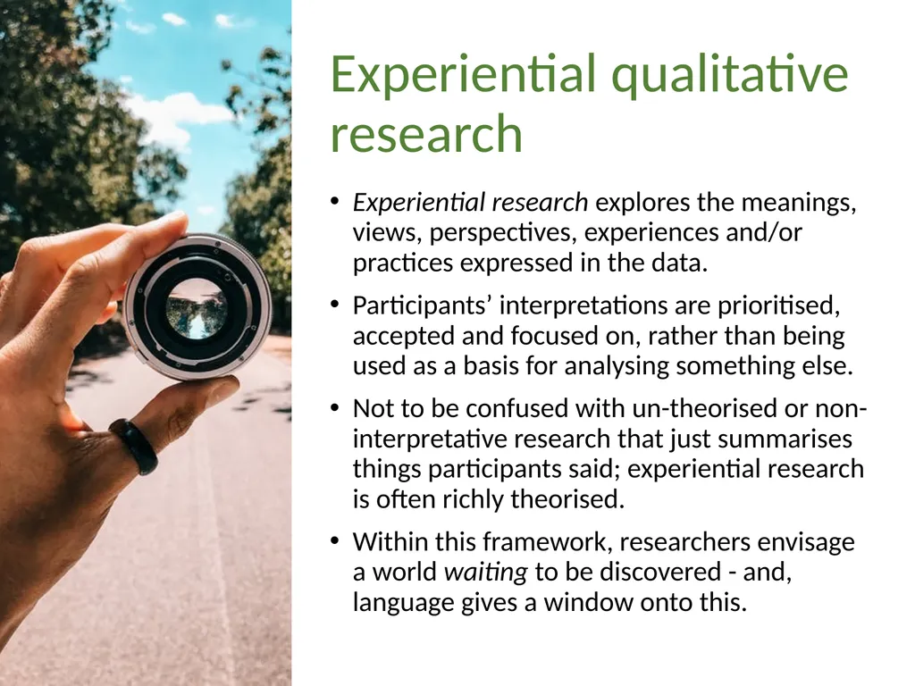 Foundations of Qualitative Research 2 Part 2: - slide 7 of 16