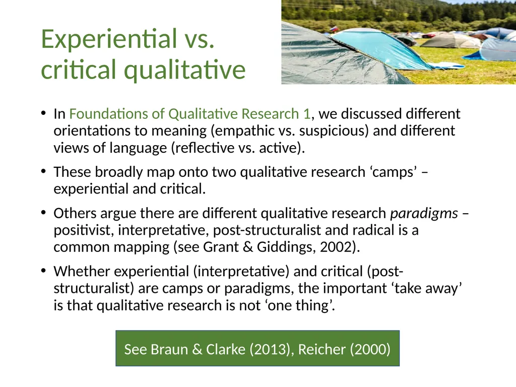 Foundations of Qualitative Research 2 Part 2: - slide 6 of 16
