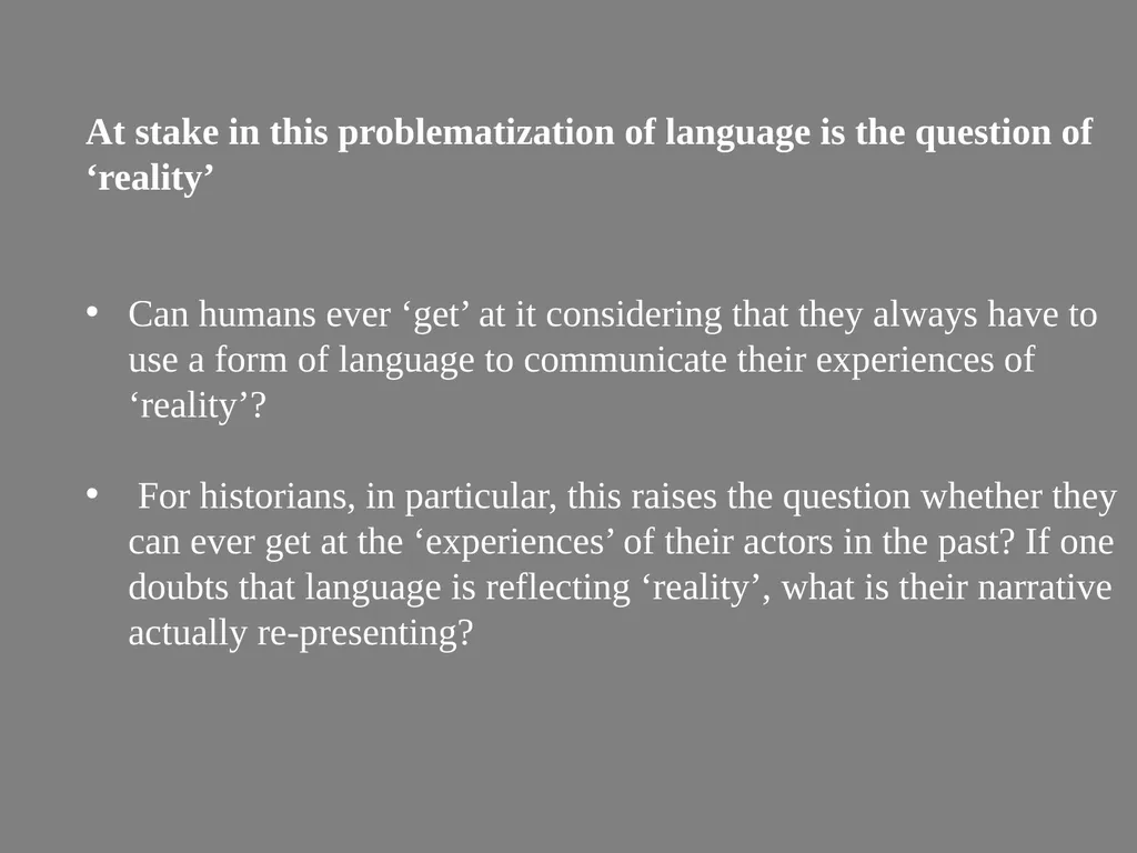 Poststructuralism, the Question of Power/Knowledge - slide 3 of 31