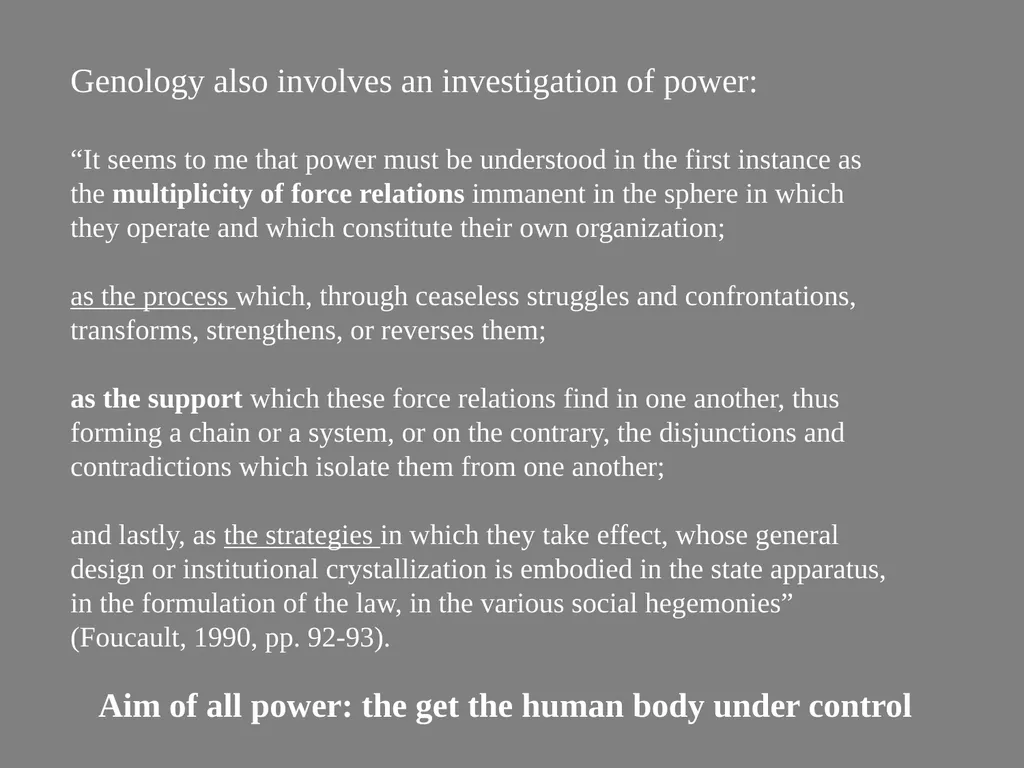 Poststructuralism, the Question of Power/Knowledge - slide 20 of 31