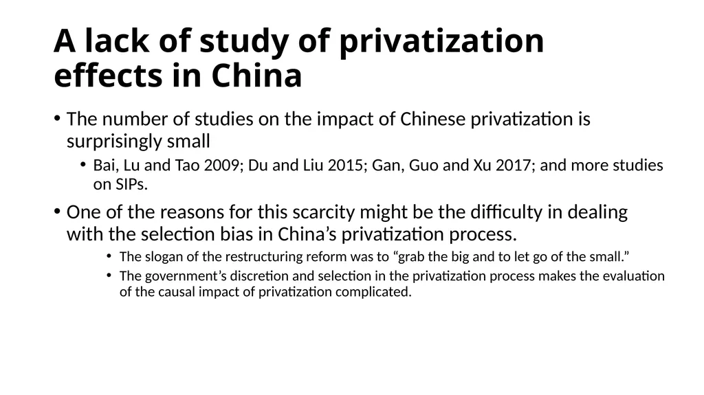 The Transformative Effects of Privatization in - slide 17 of 32