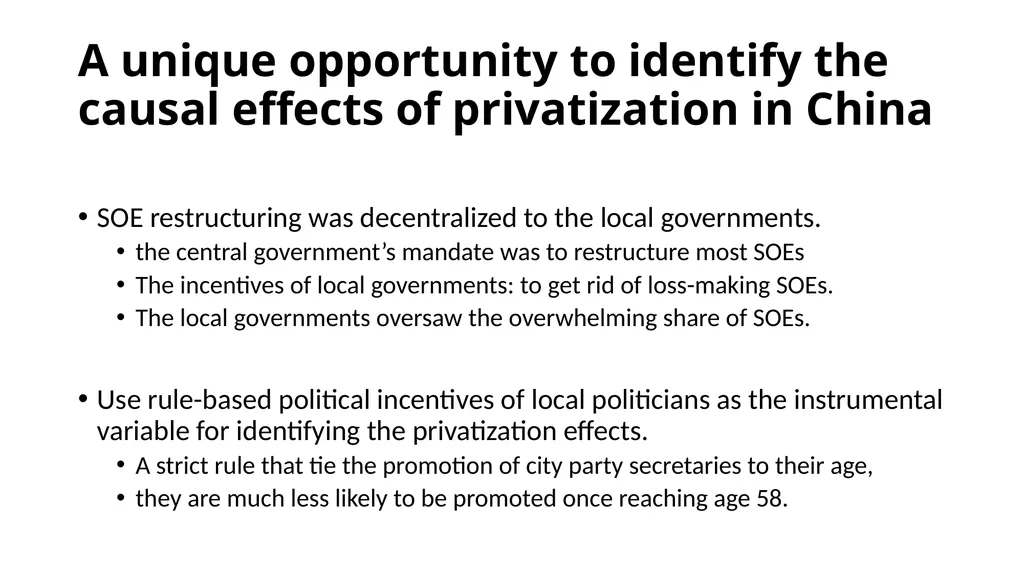 The Transformative Effects of Privatization in - slide 13 of 32