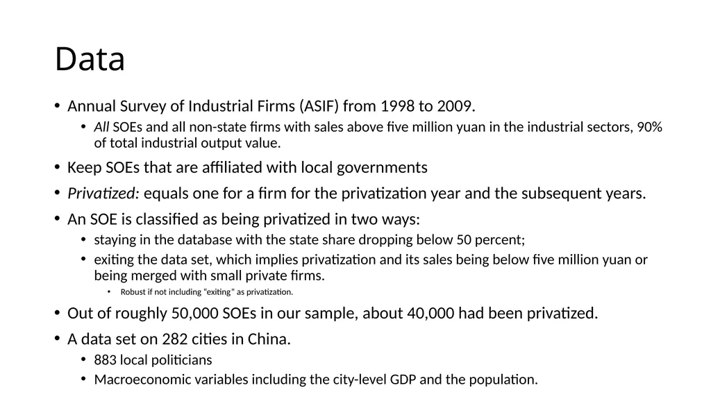 The Transformative Effects of Privatization in - slide 20 of 32