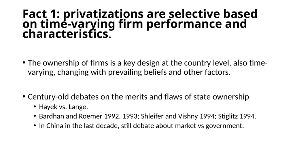 The Transformative Effects of Privatization in - slide 4 of 32