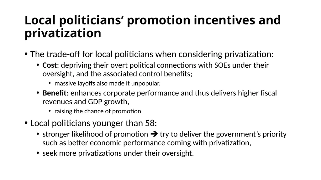 The Transformative Effects of Privatization in - slide 18 of 32
