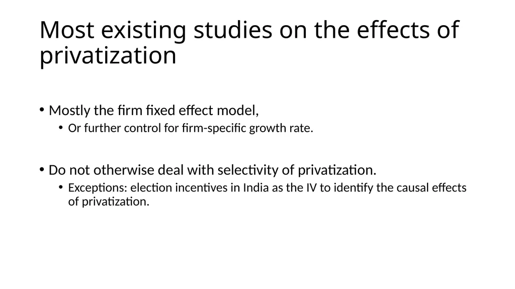 The Transformative Effects of Privatization in - slide 6 of 32