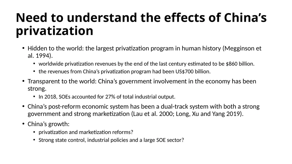 The Transformative Effects of Privatization in - slide 10 of 32