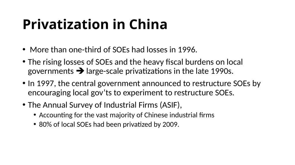 The Transformative Effects of Privatization in - slide 16 of 32