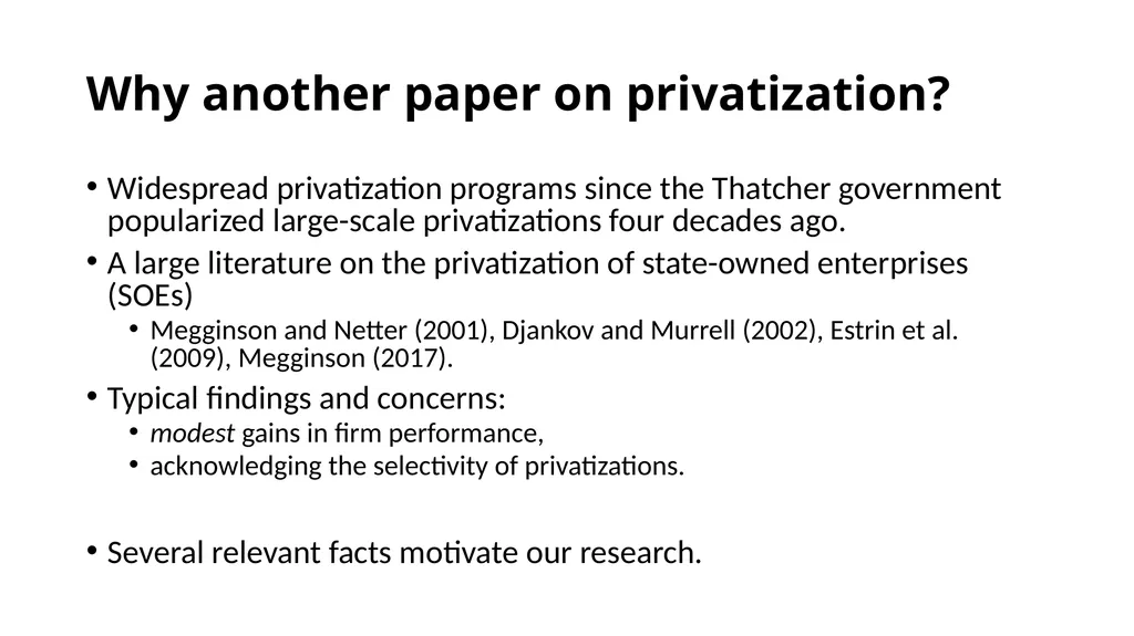 The Transformative Effects of Privatization in - slide 3 of 32