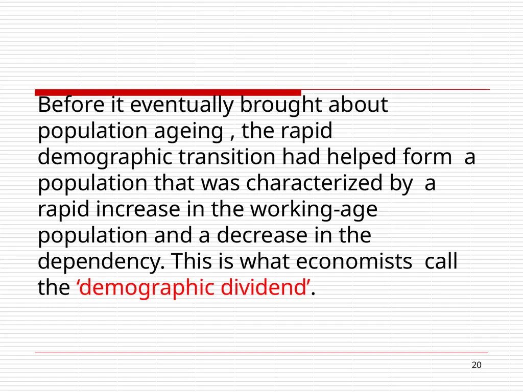 Disappearing demographic dividend: Growth - slide 20 of 63