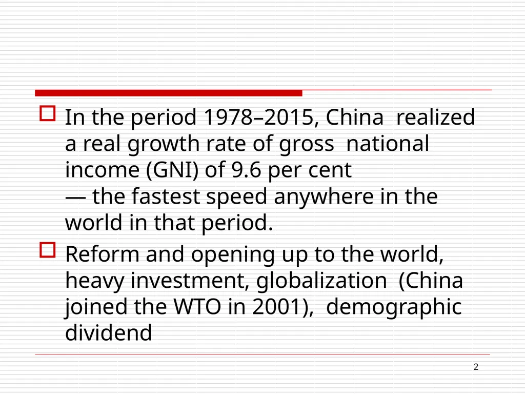 Disappearing demographic dividend: Growth - slide 2 of 63