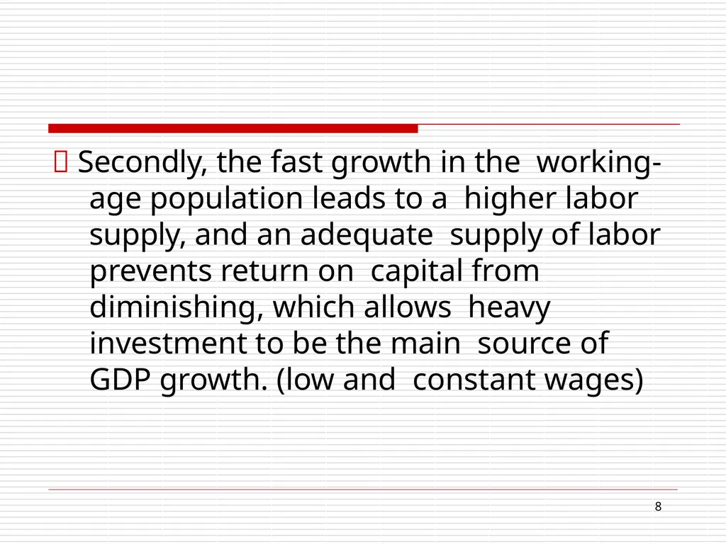 Disappearing demographic dividend: Growth - slide 8 of 63