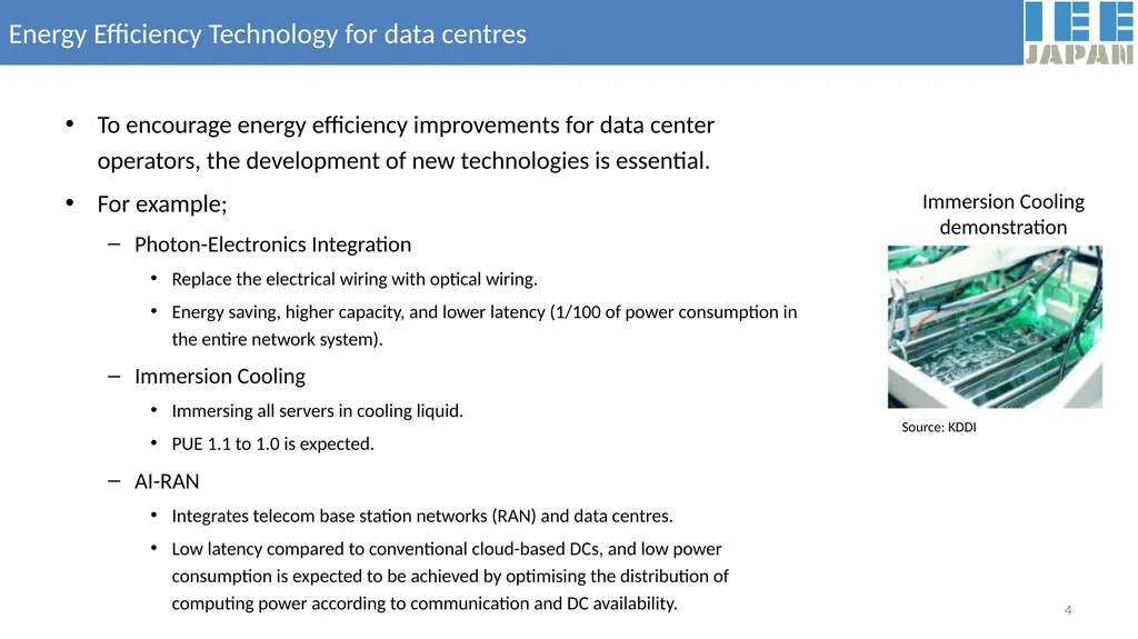 Energy Efficiency Policy for Data Centres in Japan - slide 4 of 6