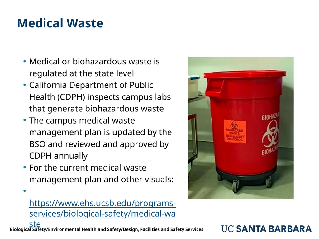A guide to UCSB’s Biological Safety Program - slide 14 of 24