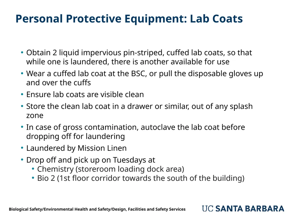 A guide to UCSB’s Biological Safety Program - slide 13 of 24